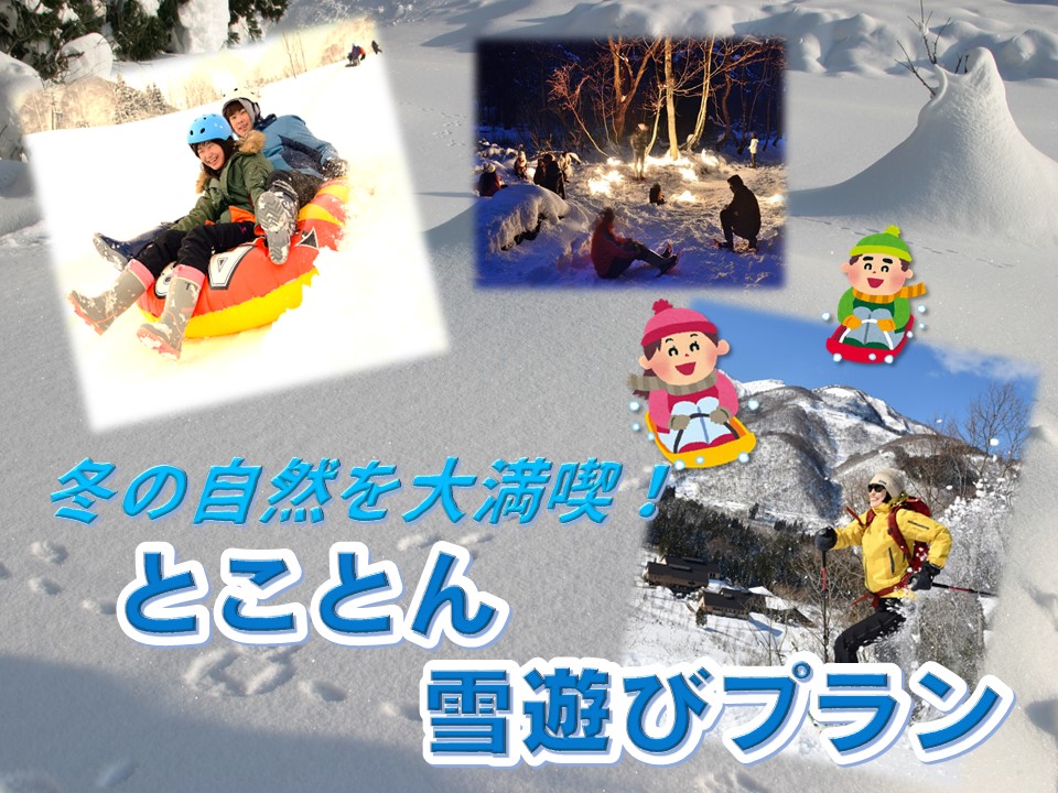 【冬の自然を大満喫！】とことん雪遊びプラン